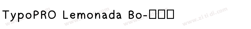 TypoPRO Lemonada Bo字体转换